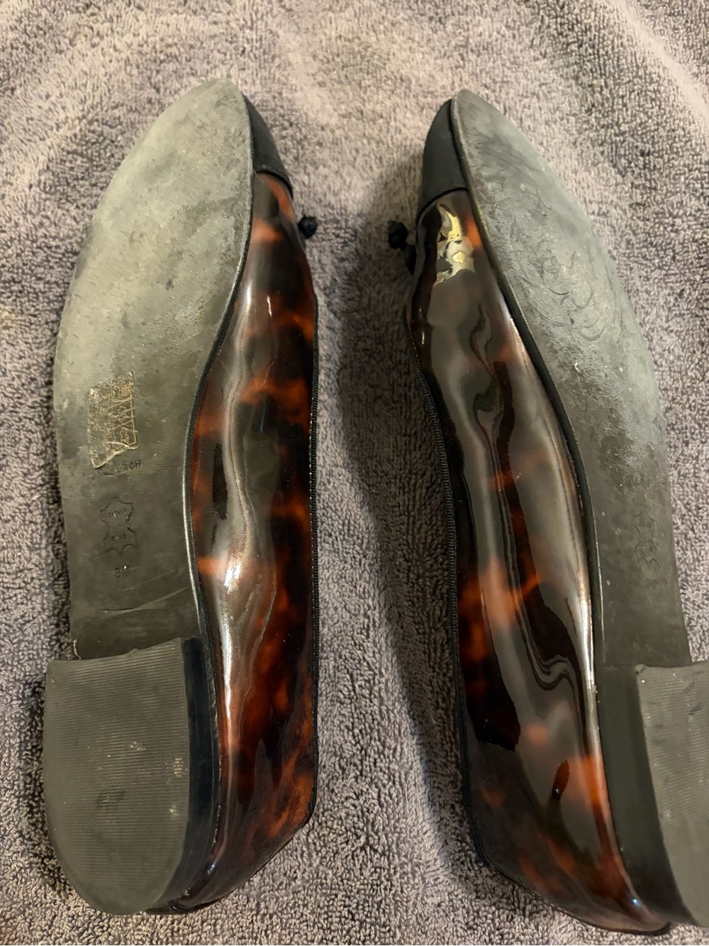 Tory Burch Black Toe with Tortoiseshell Ballet Flats - Picture 7 of 7